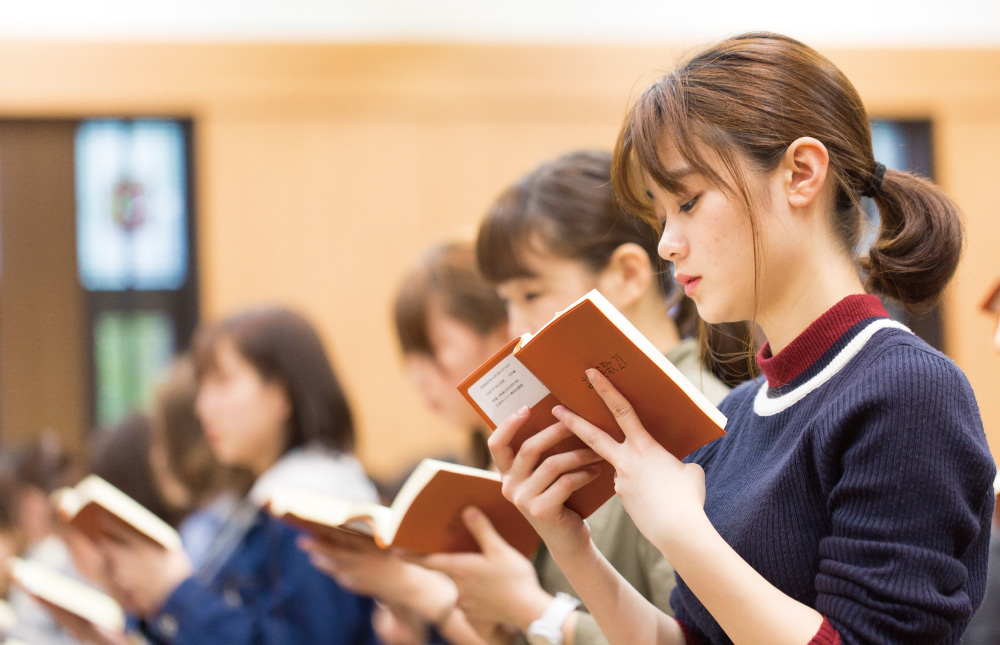 看護体験の様子